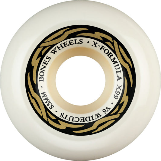 Bones Wheels X-Formula XF V6 Wide-Cut 53mm 99A Skateboard Wheels