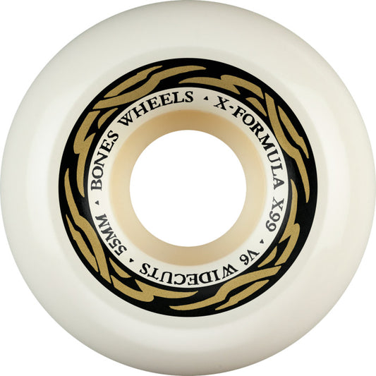 Bones Wheels X-Formula XF V6 Wide-Cut 55mm 99A Skateboard Wheels