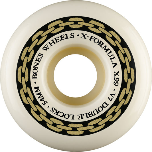 Bones Wheels X-Formula XF V7 Double Lock 54mm 99A Skateboard Wheels