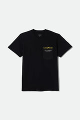 Brixton Goodyear Service Black Pocket S/S Shirt
