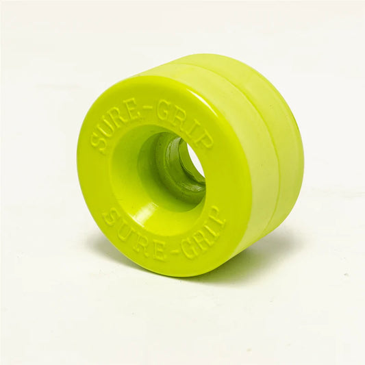 Sure-Grip Velvet 57mm (Set of 8) Lime Green Roller Skate Wheels
