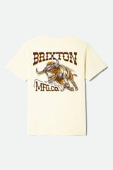 Brixton Barquero Cream S/s Standard Tee Shirt