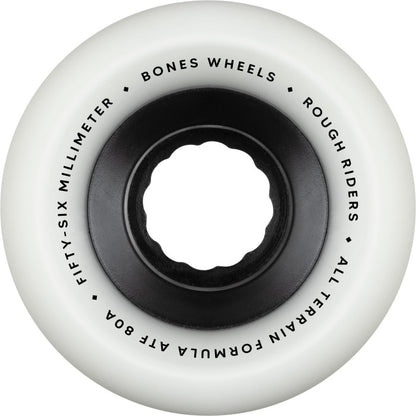 Bones ATF Rough Riders All-Terrain 80A 56mm White Cruiser Wheels