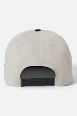 Brixton Predator MP Off White Black Snapback Hat