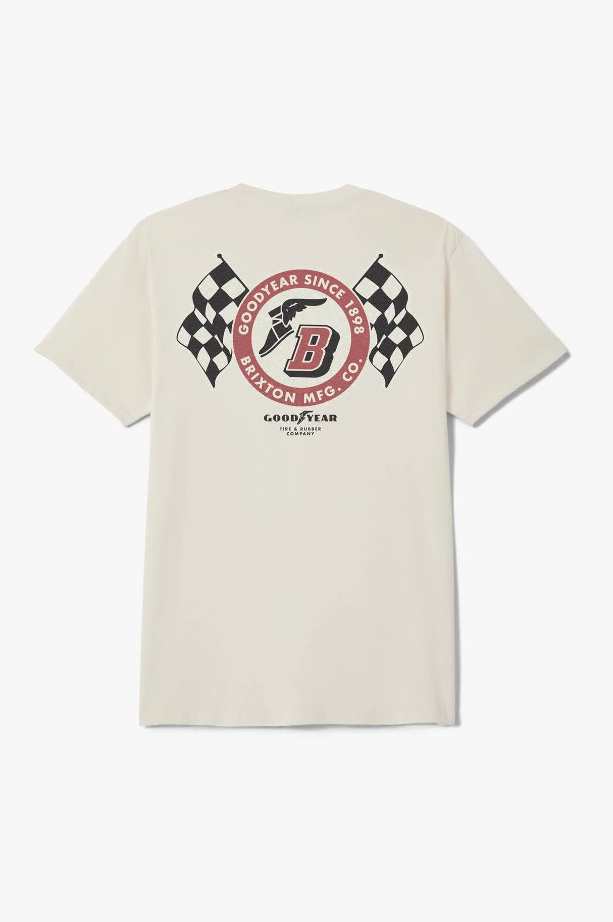 Brixton Goodyear Speedway Cream Standard S/S Shirt