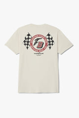 Brixton Goodyear Speedway Cream Standard S/S Shirt