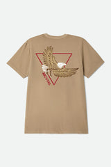 Brixton Opal Timeless Taupe Worn Wash S/s Standard Tee Shirt