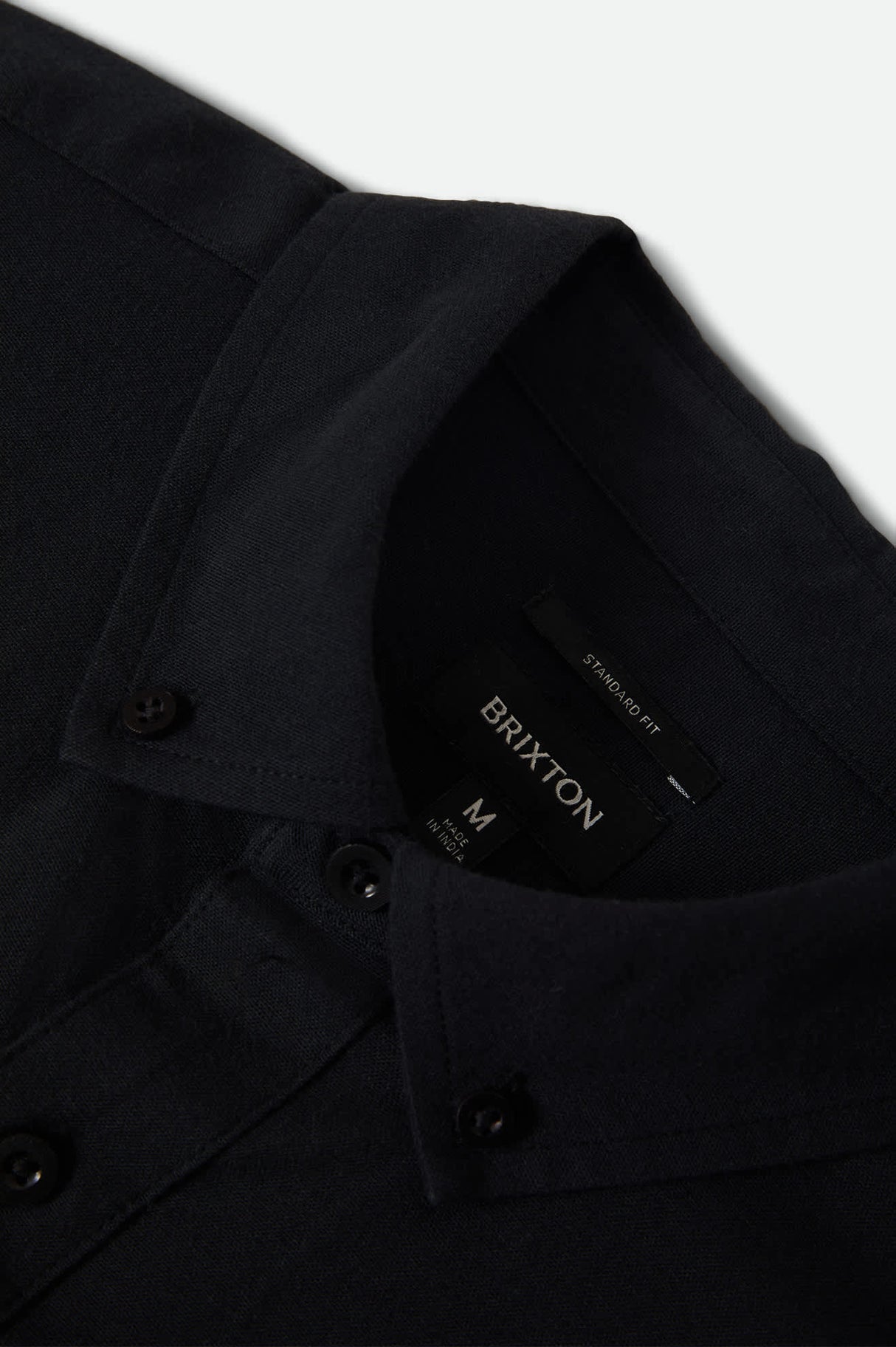 Brixton Sanford Oxford Black S/s Woven Shirt