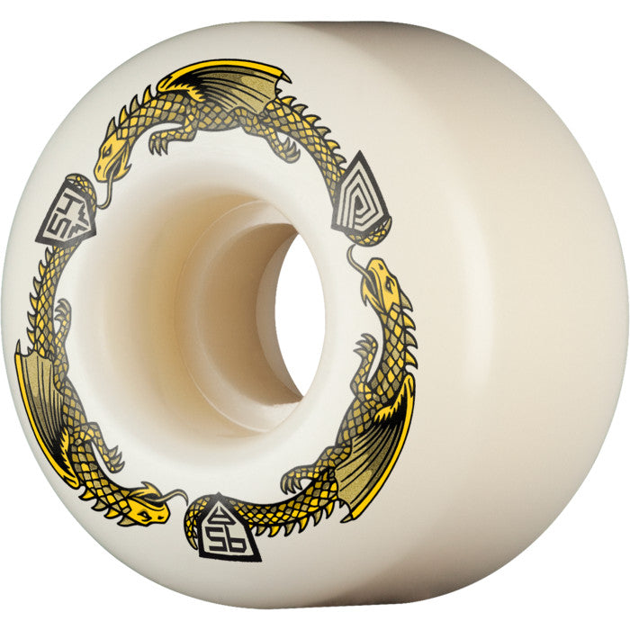 Powell Peralta Dragon Formula Yellow 95a 54mm x 34mm V4 Skateboard Wheels