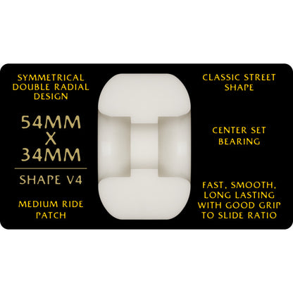 Powell Peralta Dragon Formula Yellow 95a 54mm x 34mm V4 Skateboard Wheels