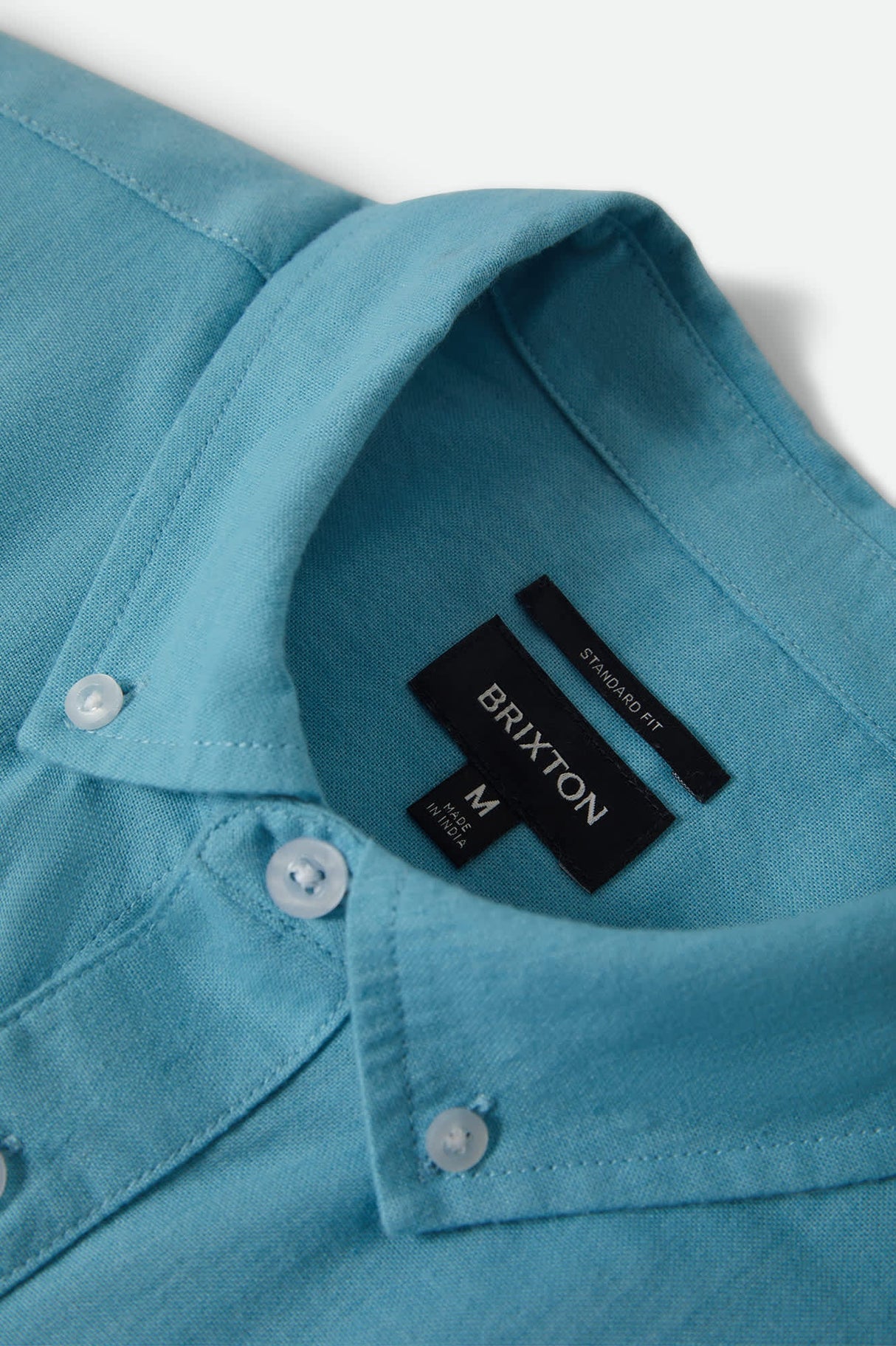 Brixton Sanford Oxford Blue Aura S/s Woven Shirt