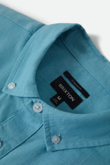 Brixton Sanford Oxford Blue Aura S/s Woven Shirt