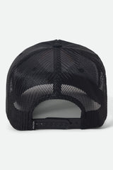 Brixton Leeway MP Black Black Trucker Snapback Hat