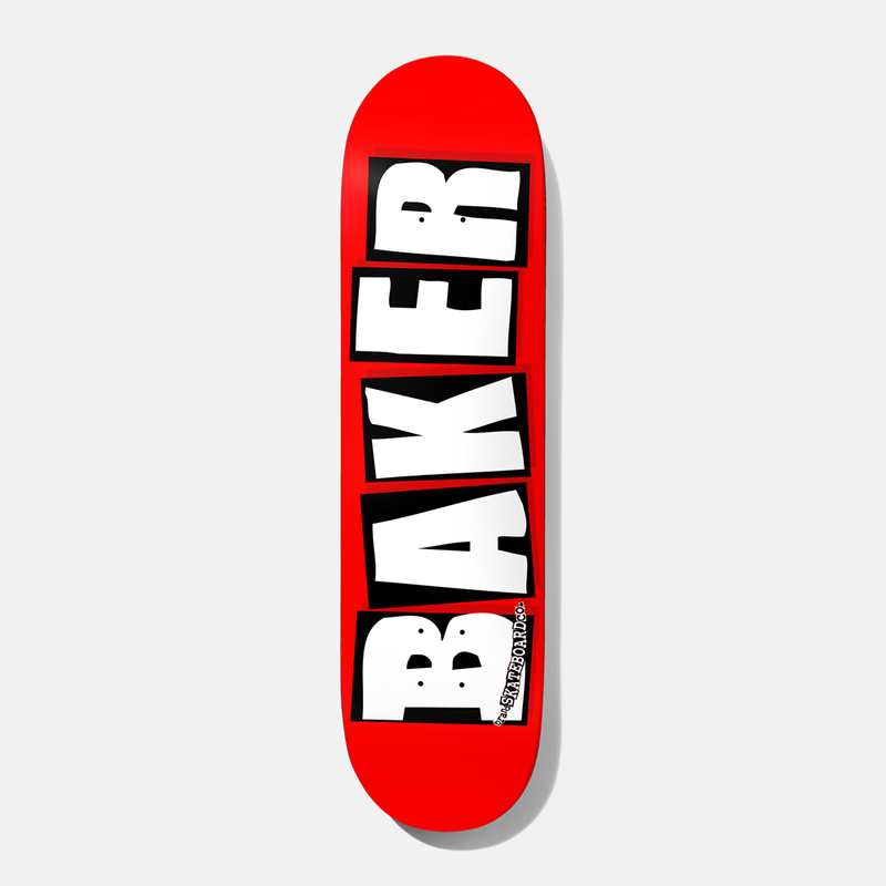 Baker Brand Logo Red/White 8.0" Skateboard Deck