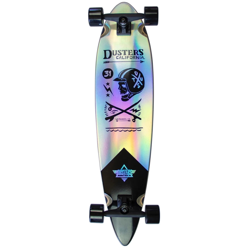 Dusters Moto Cosmic 37" Holographic Long Board Complete