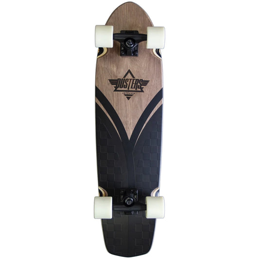 Dusters Flashback 31" Black/Black Cruiser Complete Skateboard