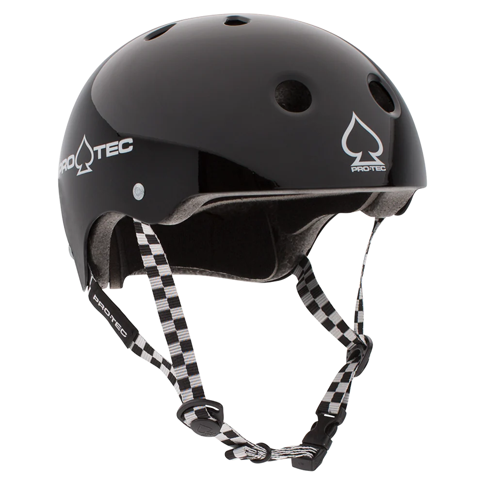 ProTec Classic Certified Black Checker Helmet