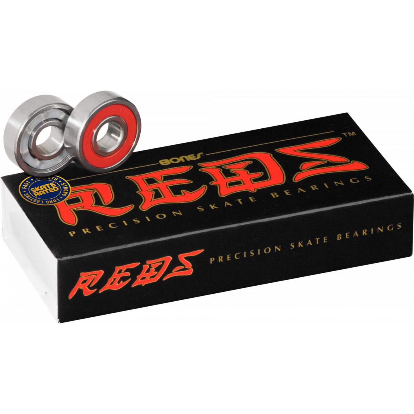 Roller Bones Reds 7mm (Set of 16) Roller Bearings