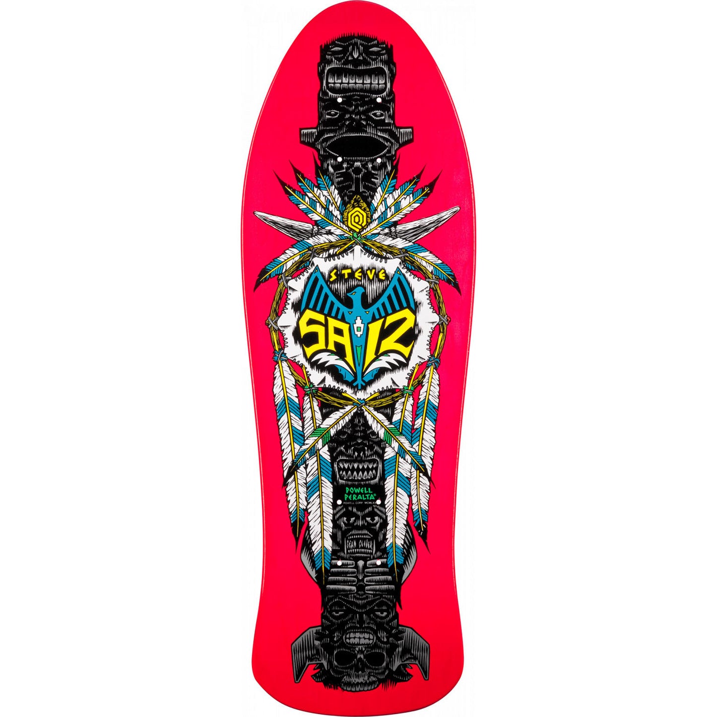 Powell Peralta Steve Saiz Totem Pink 10" x 30.81" Skateboard Deck