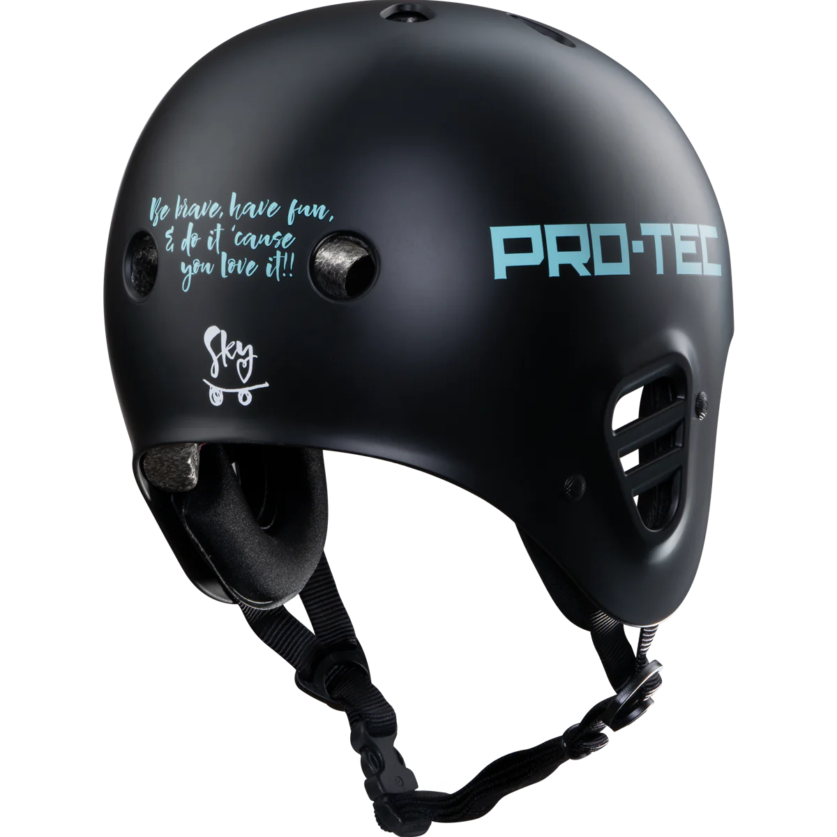 ProTec Full Cut Certified Sky Brown Black Helmet