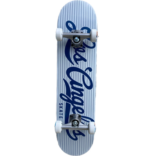 LA Skate Vin Scully White Mini 7.25" Complete Skateboard