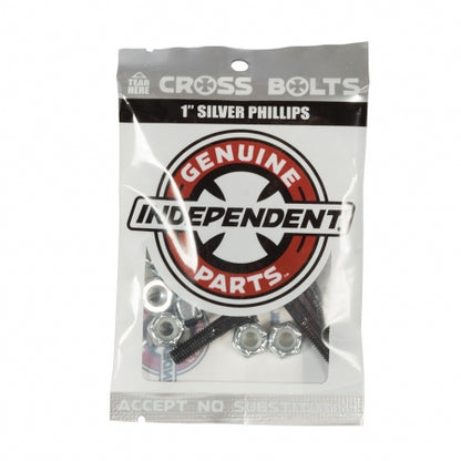 Independent 1" Black / Silver Pack Phillips Hardware