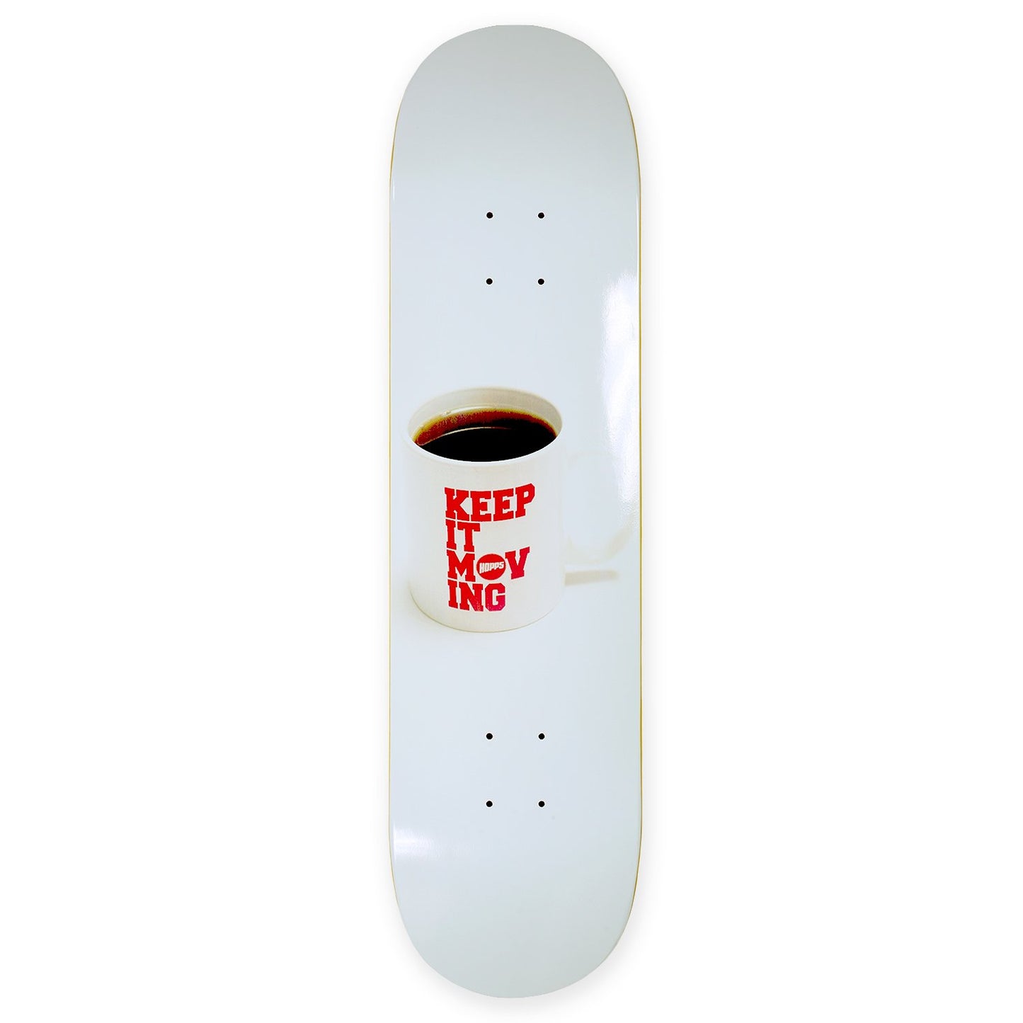 Hopps Keep It Moving Coffee 8.38" Skateboard Deck