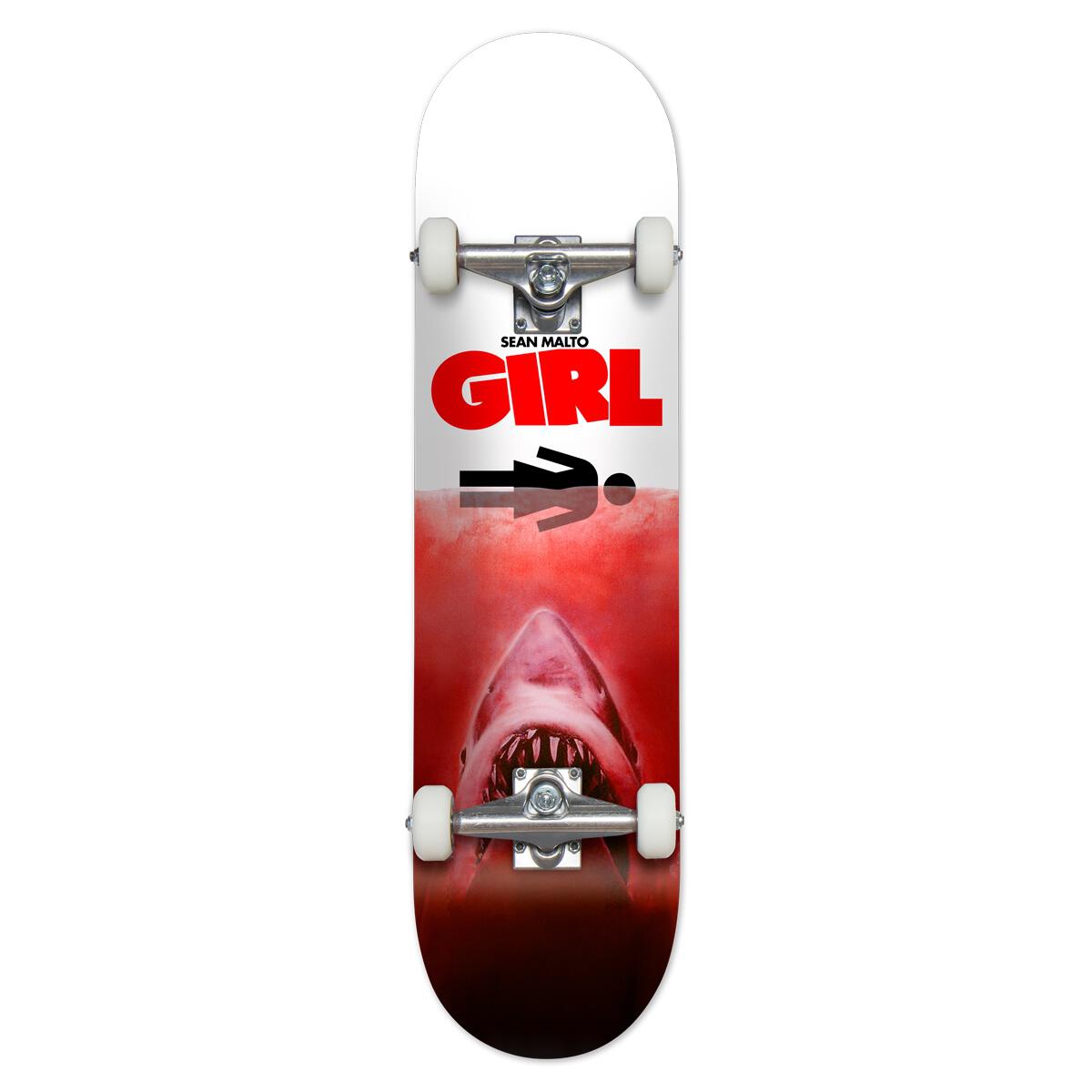 Girl Malto Shark Attack 7.75" Complete Skateboard