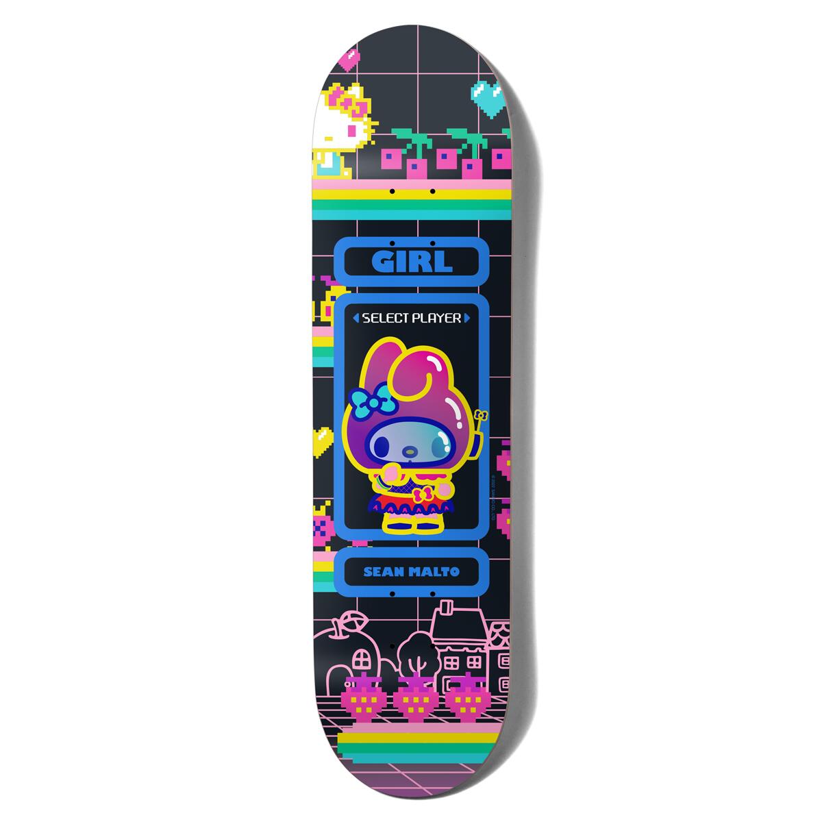 Girl Sanrio Malto Kawaii Arcade Skateboard Deck