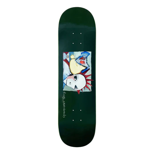 Frog Spikey Man Dark Green 8.5" Skateboard Deck