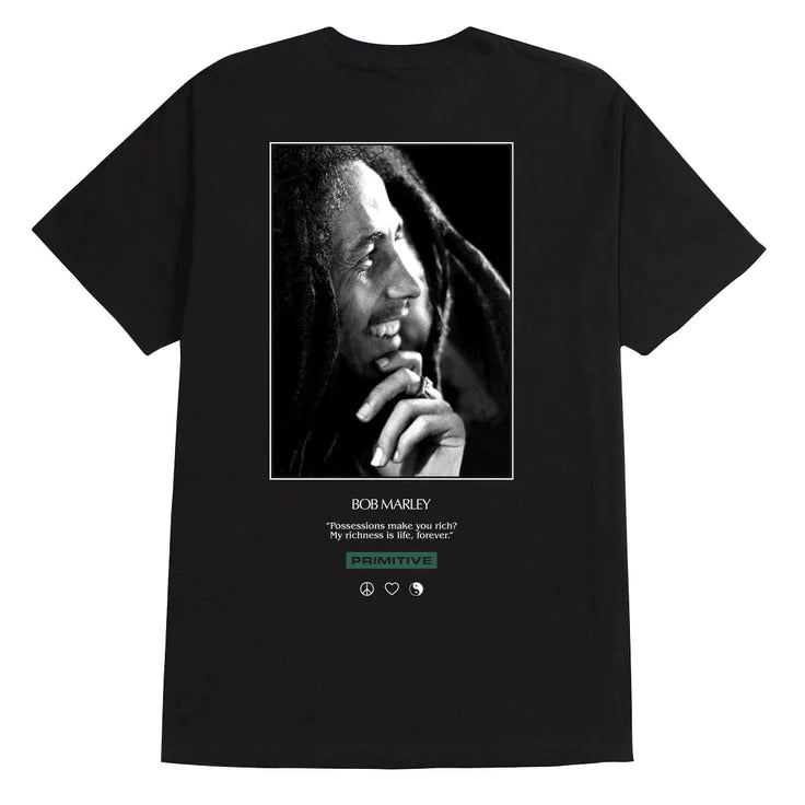 Primitive Bob Marley Life Forever Black Shirt