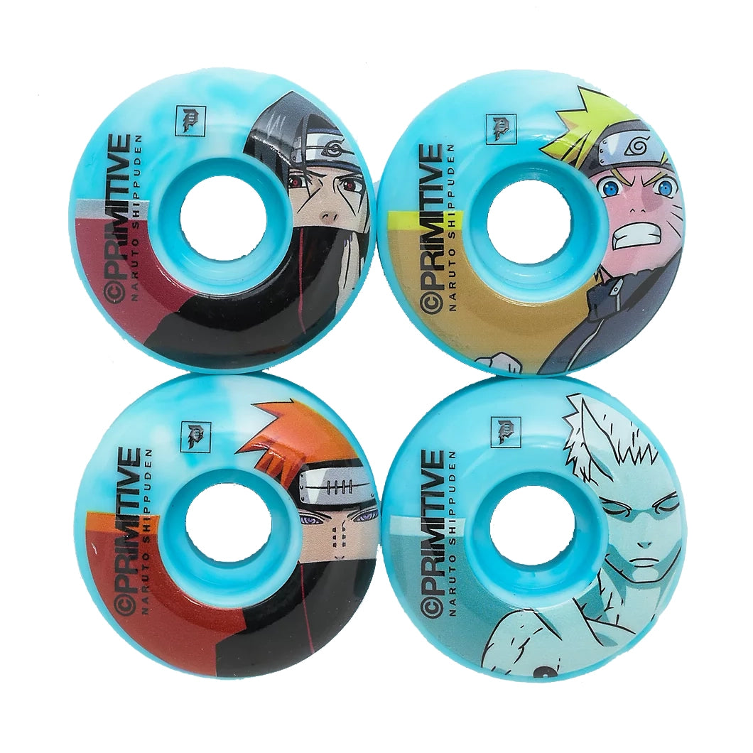 Primitive x Naturo 2 Team Blue 54mm Skateboard Wheels