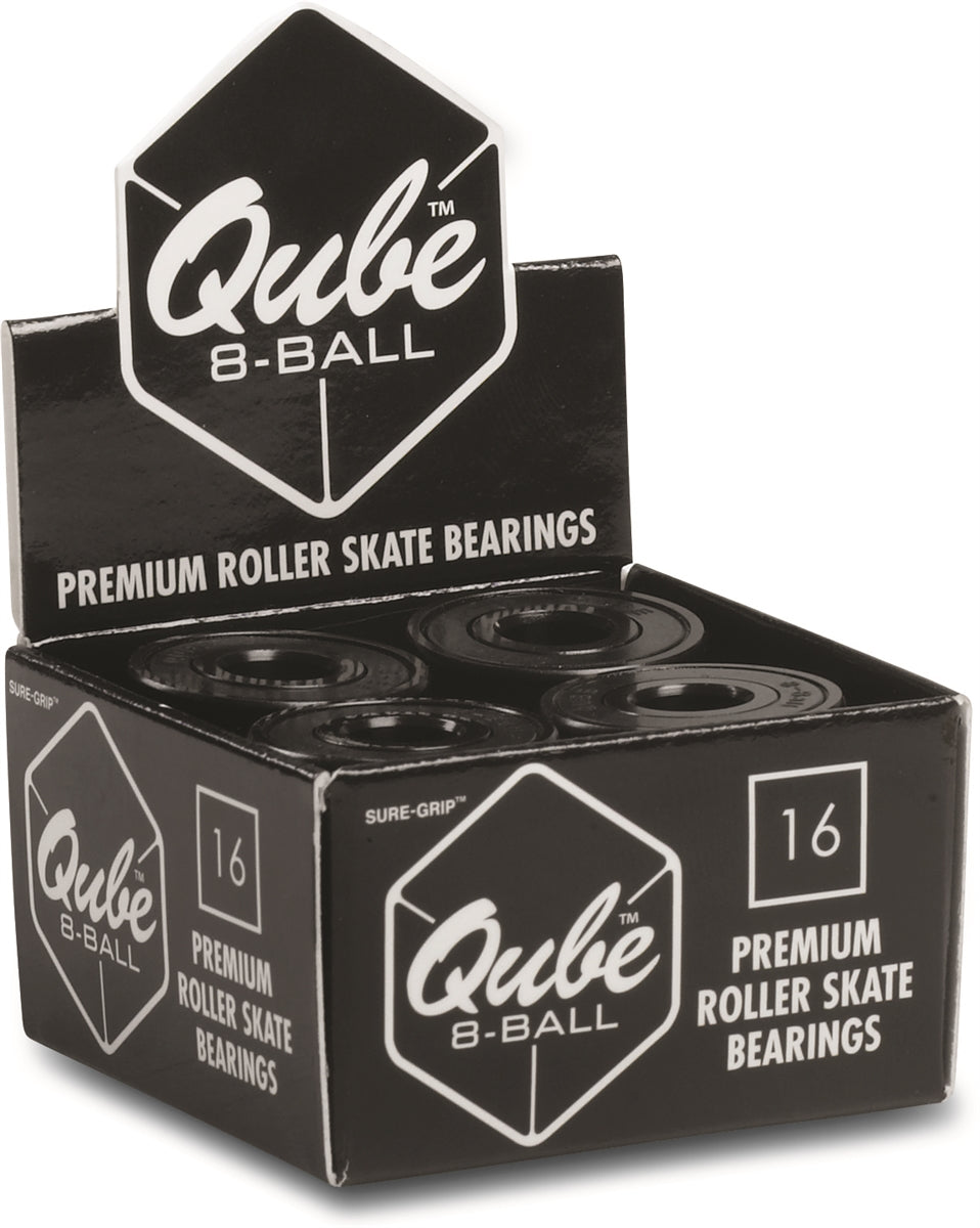 Sure-Grip Qube 8-Ball 7mm Black (Set of 16) Roller Bearings