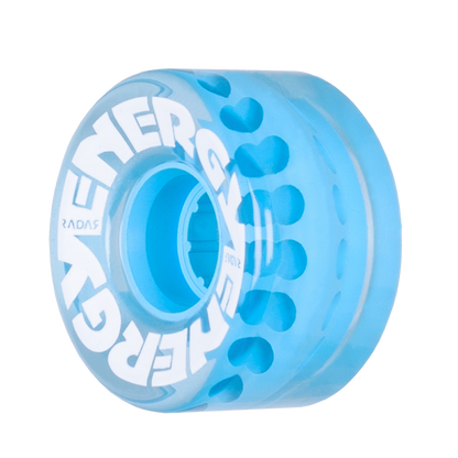 Riedell Radar Energy 78a 57mm Clear Blue (Set of 4) Roller Skate Wheels