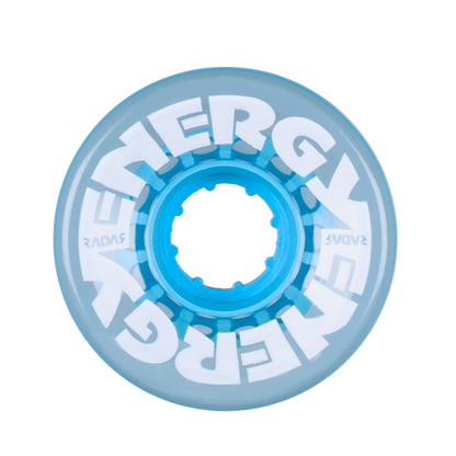 Riedell Radar Energy 78a 57mm Clear Blue (Set of 4) Roller Skate Wheels
