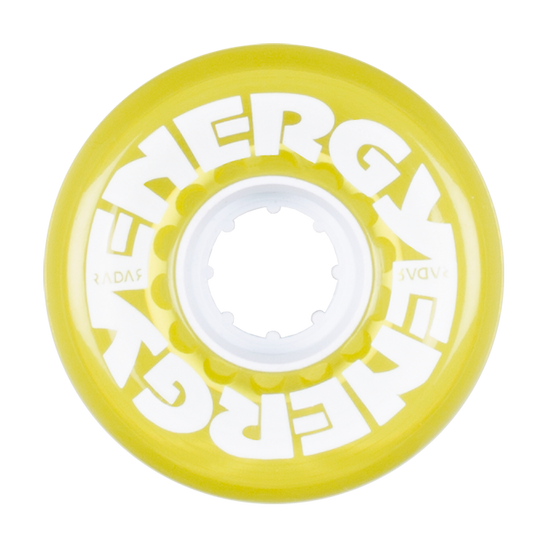 Riedell Radar Energy 78a 62mm Clear Yellow (Set of 4) Roller Skate Wheels