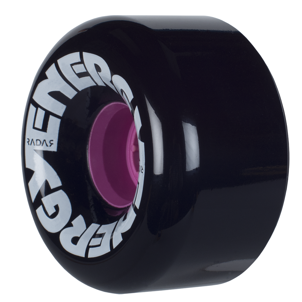 Riedell Radar Energy 78a 65mm Black (Set of 4) Roller Skate Wheels