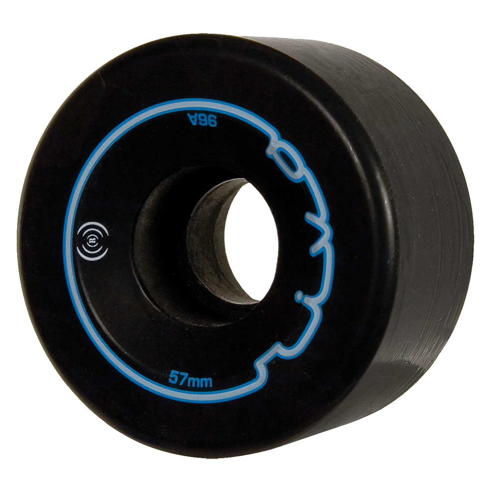 Riedell Sonar Riva 96a 57mm (Set of 4) Black Roller Skate Wheels