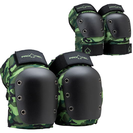 ProTec Street Knee & Elbow Camo Pad Set