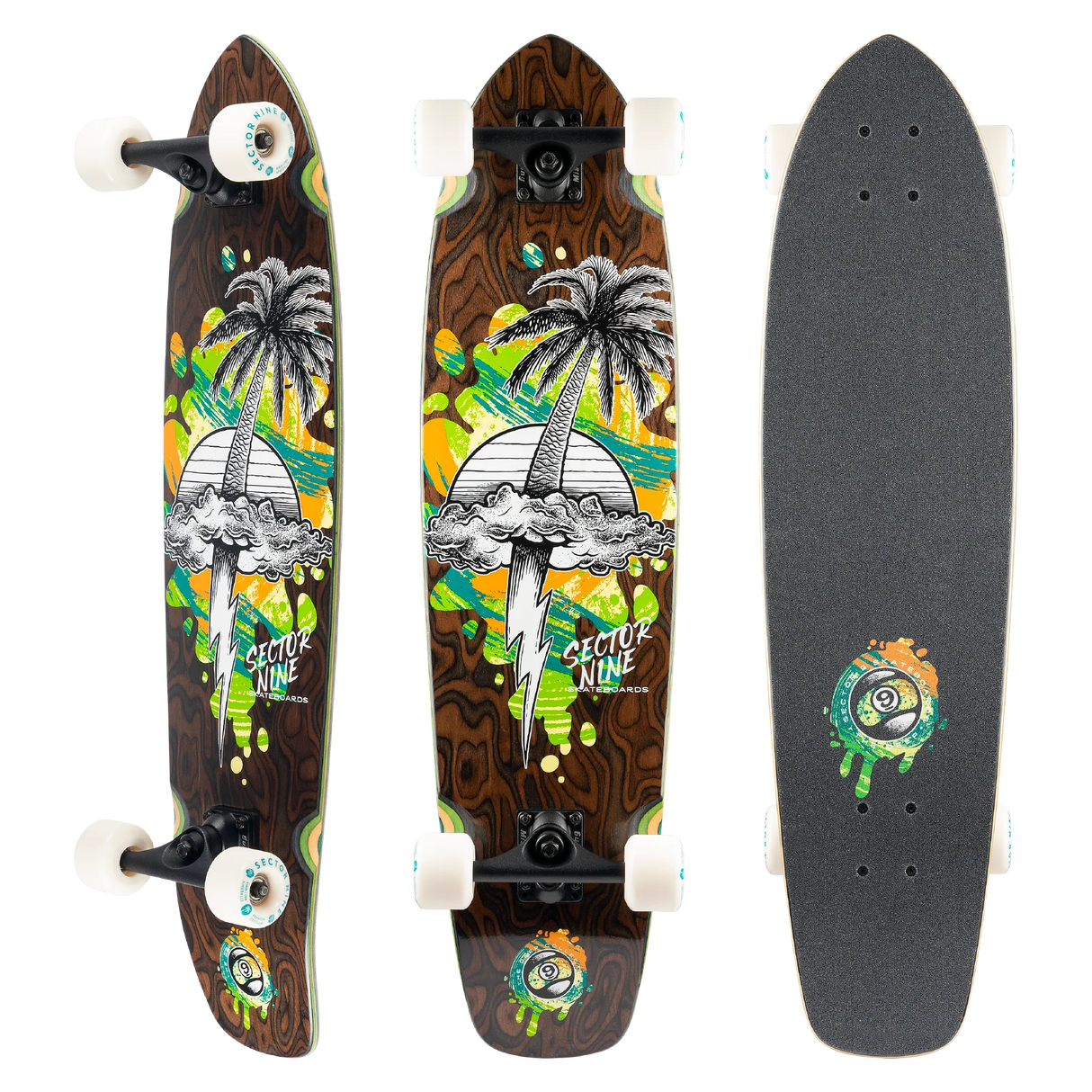 Sector Nine Strand Squall 8.7" x 34" Cruiser Complete Skateboard