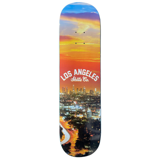 LA Skate Sunset Skyline Skateboard Deck