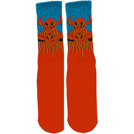 Toy Machine Hell Monster Red Crew Socks