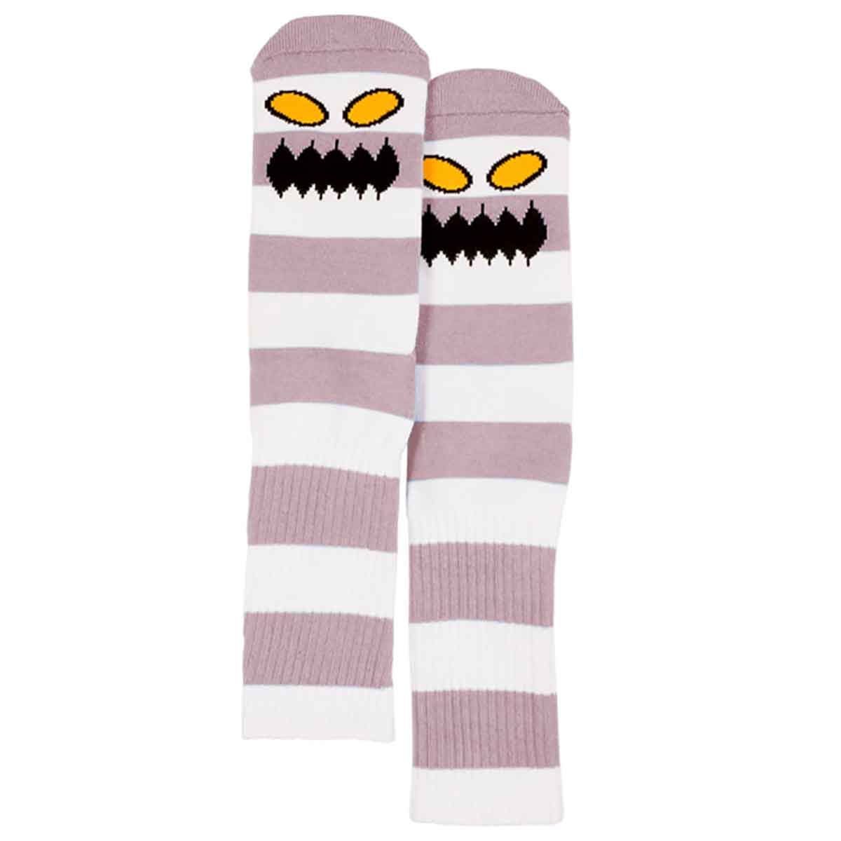Toy Machine Monster Big Stripe Mauve Socks
