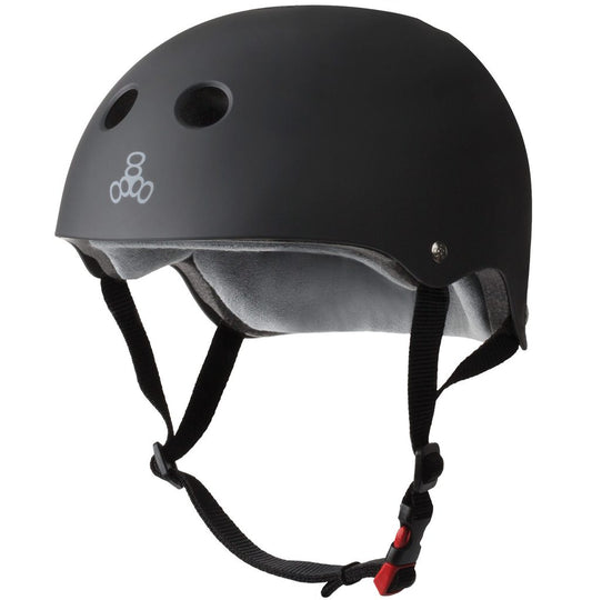 Triple 8 Certified Sweatsaver Black Rubber XS/S Helmet