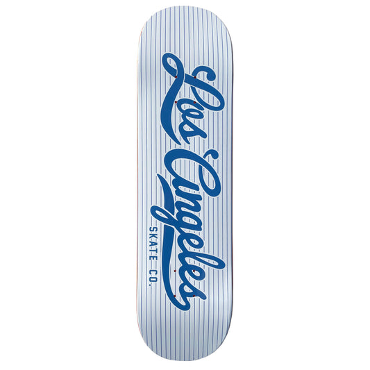 LA Skate Vin Scully White/Blue Skateboard Deck