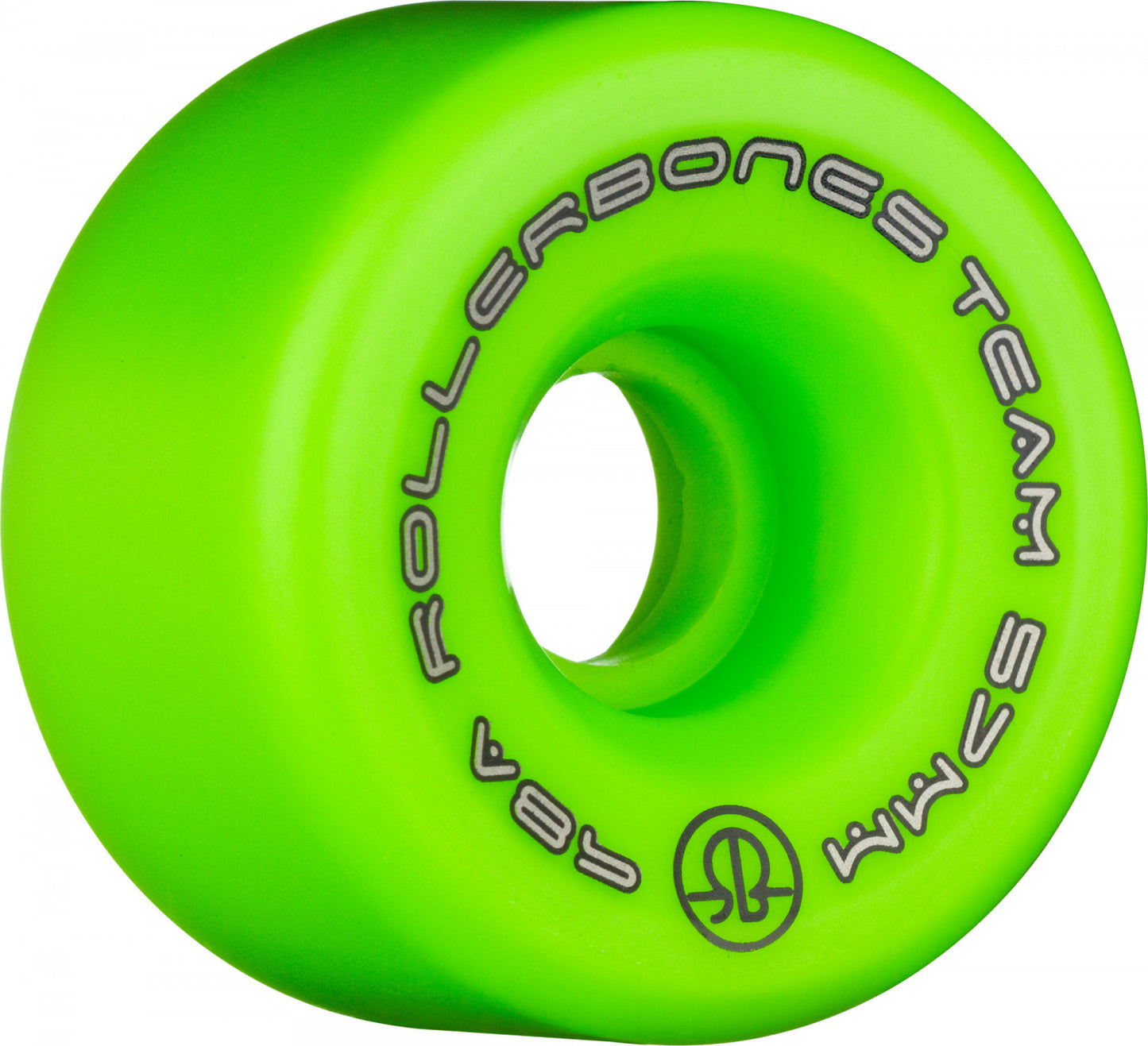 Roller Bones Logo 98a 57mm Green (Set of 8) Roller Skate Wheels