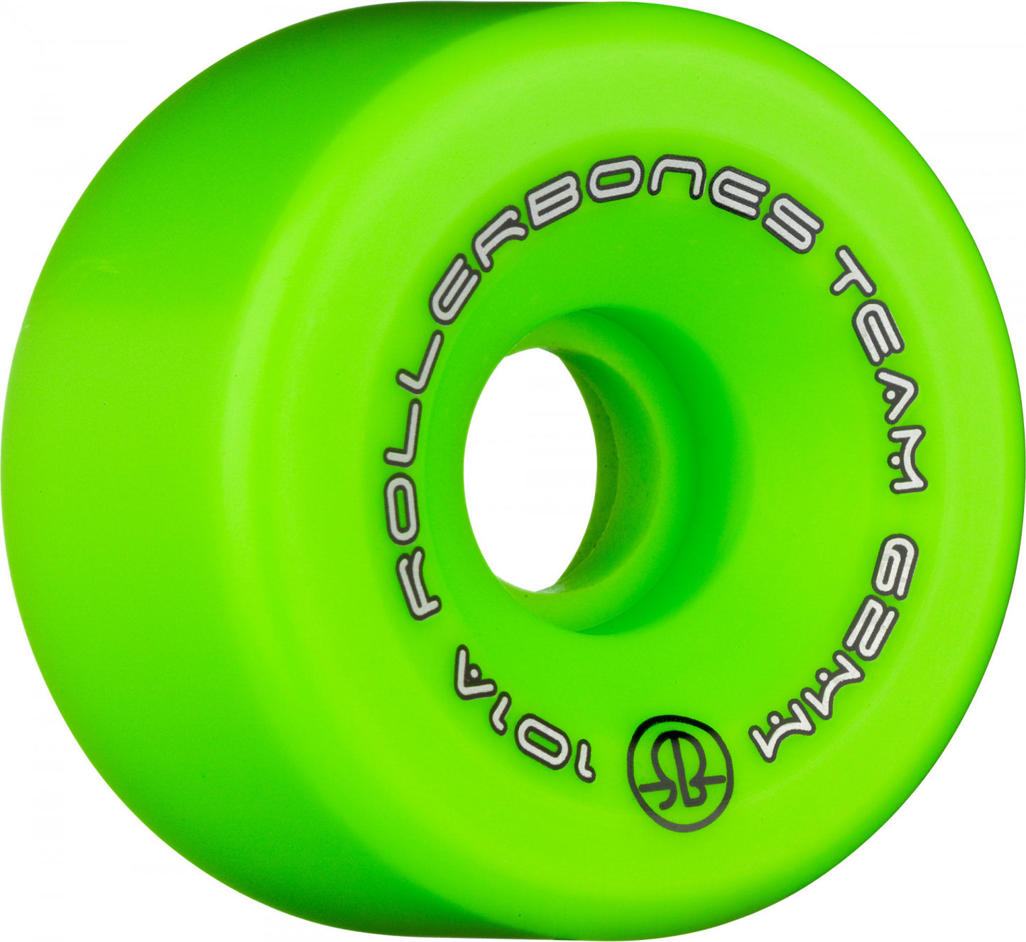 Roller Bones Logo 101a 62mm Green (Set of 8) Roller Skate Wheels