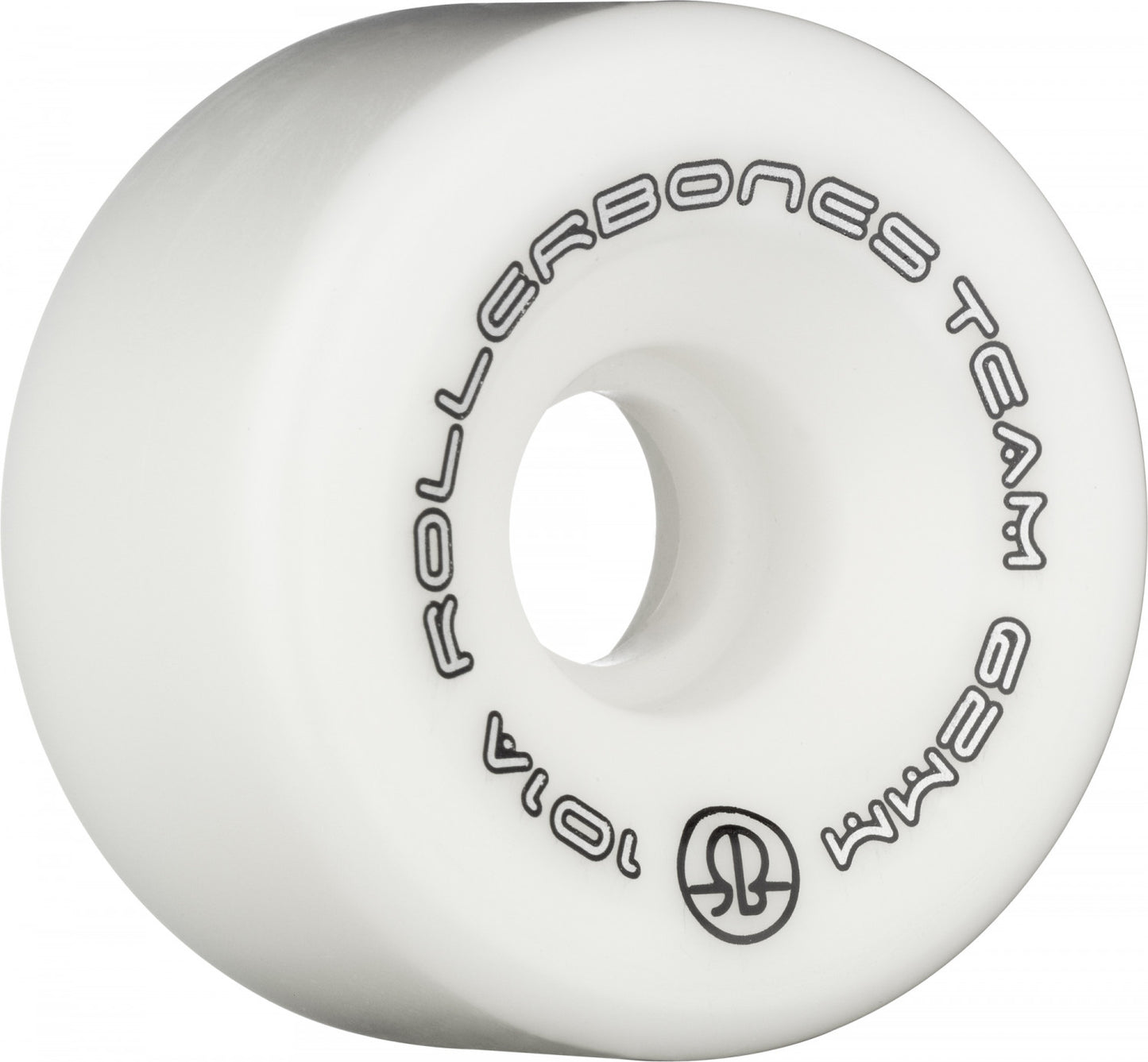 Roller Bones Logo 101a 62mm White (Set of 8) Roller Skate Wheels