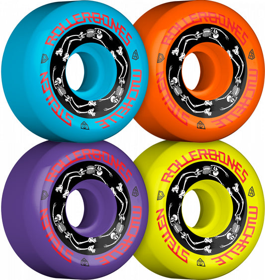 Roller Bones x Moxi Michelle Stellen 101a 57mm Assorted Colored (Set of 4) Roller Skate Wheels