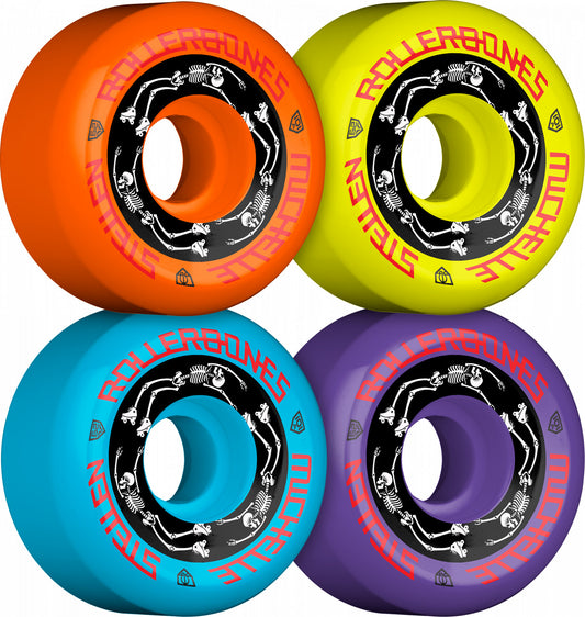 Roller Bones x Moxi Michelle Stellen 101a 62mm Assorted Colored (Set of 4) Roller Skate Wheels